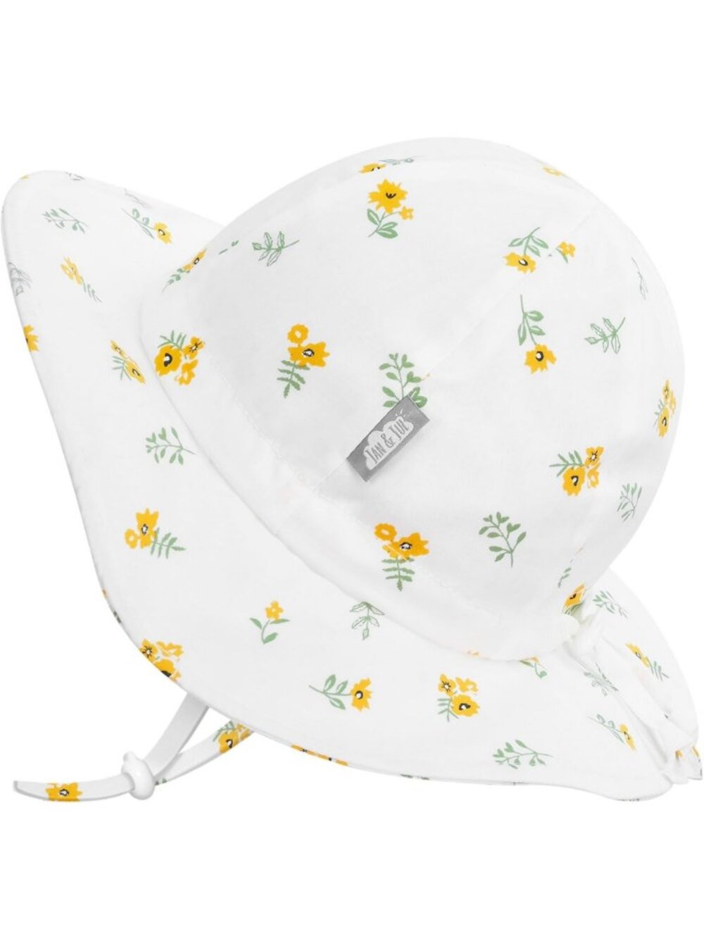 50+ UPF Cotton Sun Hat for Toddler Girls - Wide Brim UV Protection Accessory